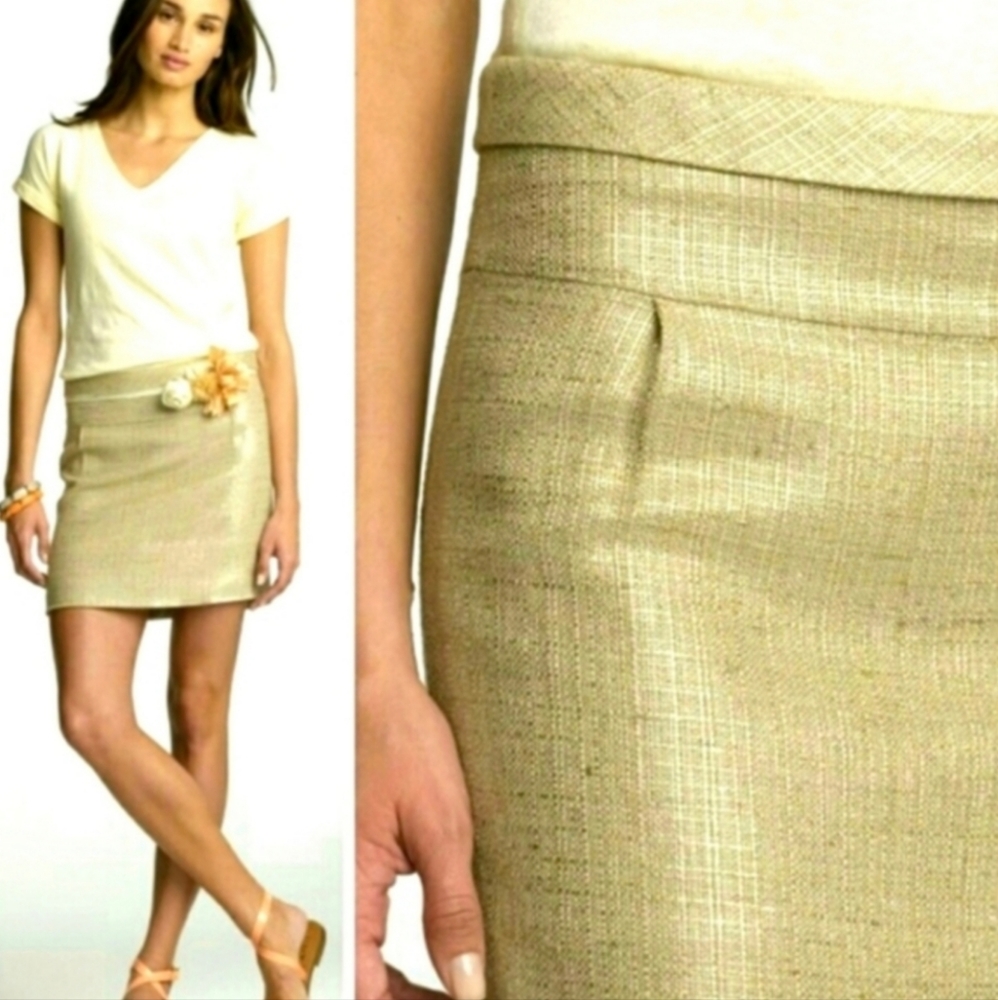 ✨J.Crew SHIMMER Metallic Linen Mini size 2 - Picture 9 of 9
